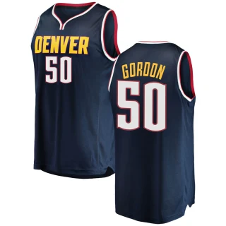 Men's Aaron Gordon Denver Nuggets Navy Fast Break 2018/19 Jersey - Icon Edition