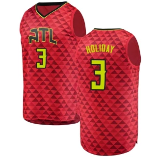 Men's Aaron Holiday Atlanta Hawks Red Fast Break Jersey - Statement Edition