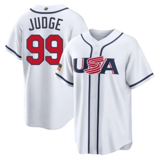 Men's Aaron Judge USA Baseball White 2026 World Classic Home Stadium Jersey