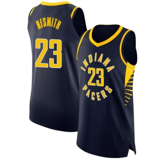 Men's Aaron Nesmith Indiana Pacers Navy Authentic Jersey - Icon Edition