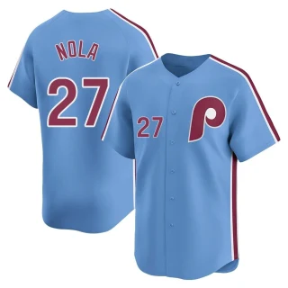 Men's Aaron Nola Philadelphia Phillies Light Blue Limited Alternate Jersey