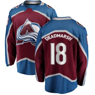 Men's Adam Deadmarsh Colorado Avalanche Breakaway Maroon Home Jersey