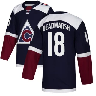 Men's Adam Deadmarsh Colorado Avalanche Navy Authentic Alternate Jersey