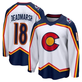 Men's Adam Deadmarsh Colorado Avalanche White Breakaway Special Edition 2.0 Jersey