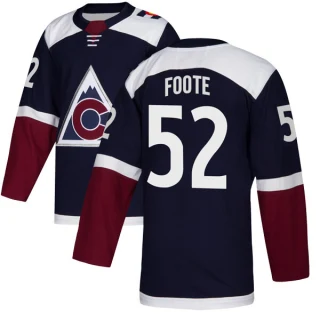 Men's Adam Foote Colorado Avalanche Navy Authentic Alternate Jersey
