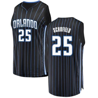 Men's Admiral Schofield Orlando Magic Black Fast Break Jersey - Statement Edition