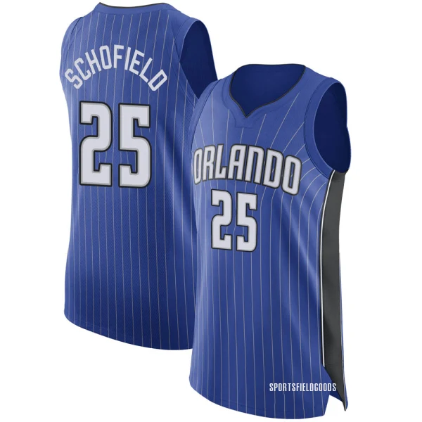 Men's Admiral Schofield Orlando Magic Royal Authentic Jersey - Icon Edition