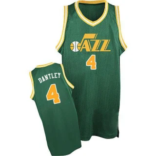 Men's Adrian Dantley Utah Jazz Green Authentic Throwback Jersey