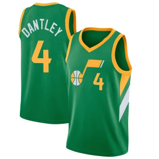 Men's Adrian Dantley Utah Jazz Green Swingman 2020/21 Jersey - Earned Edition