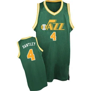 Men's Adrian Dantley Utah Jazz Green Swingman Throwback Jersey