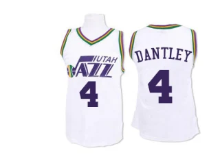 Men's Adrian Dantley Utah Jazz White Authentic Throwback Jersey
