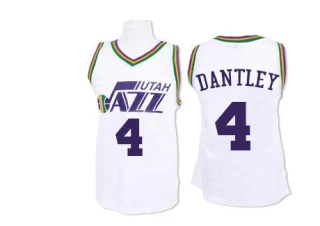 Men's Adrian Dantley Utah Jazz White Swingman Throwback Jersey