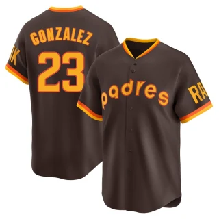 Men's Adrian Gonzalez San Diego Padres Brown Limited Cooperstown Collection Jersey
