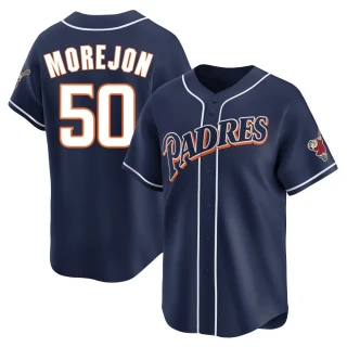 Men's Adrian Morejon San Diego Padres Navy Limited Cooperstown Collection Jersey