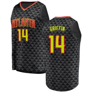 Men's AJ Griffin Atlanta Hawks Black Fast Break Jersey - Icon Edition