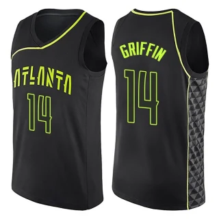 Men's AJ Griffin Atlanta Hawks Black Swingman City Edition Jersey