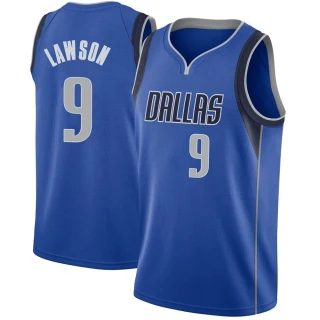 Men's A.J. Lawson Dallas Mavericks Royal Swingman Jersey - Icon Edition