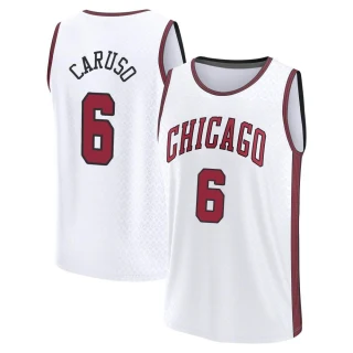 Men's Alex Caruso Chicago Bulls White Swingman 2022/23 City Edition Jersey