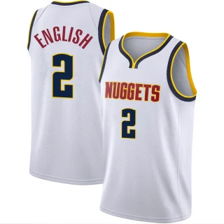 Men's Alex English Denver Nuggets White Swingman 2020/21 Jersey - Association Edition