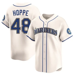 Men's Alex Hoppe Seattle Mariners Cream Limited Alternate Jersey
