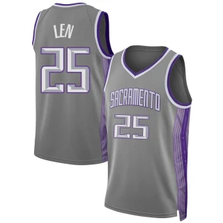 Men's Alex Len Sacramento Kings Anthracite Swingman 2022/23 City Edition Jersey