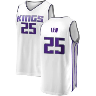 Men's Alex Len Sacramento Kings White Fast Break Jersey - Association Edition