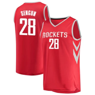 Men's Alperen Sengun Houston Rockets Red Fast Break Jersey - Icon Edition