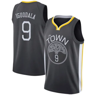 Men's Andre Iguodala Golden State Warriors Gold Swingman Black Jersey - Statement Edition