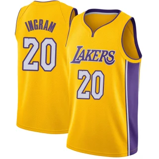 Men's Andre Ingram Los Angeles Lakers Yellow Swingman Jersey - Icon Edition