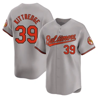 Men's Andrew Kittredge Baltimore Orioles Gray Limited Road Jersey