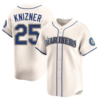 Men's Andrew Knizner Seattle Mariners Cream Limited Alternate Jersey