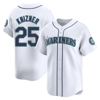 Men's Andrew Knizner Seattle Mariners White Limited Home Jersey