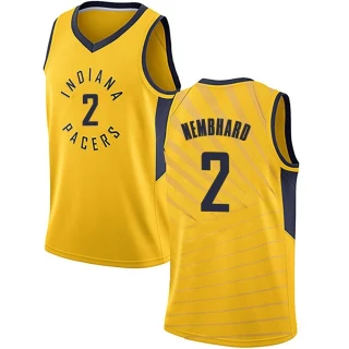 Men's Andrew Nembhard Indiana Pacers Gold Swingman Jersey - Statement Edition