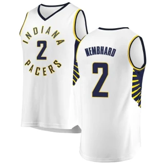 Men's Andrew Nembhard Indiana Pacers White Fast Break Jersey - Association Edition