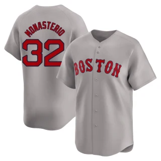 Men's Andruw Monasterio Boston Red Sox Gray Limited Away Jersey