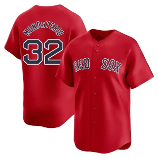 Men's Andruw Monasterio Boston Red Sox Red Limited Alternate Jersey