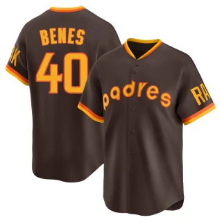 Men's Andy Benes San Diego Padres Brown Limited Cooperstown Collection Jersey
