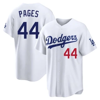 Men's Andy Pages Los Angeles Dodgers White Limited Home Stadium Jersey