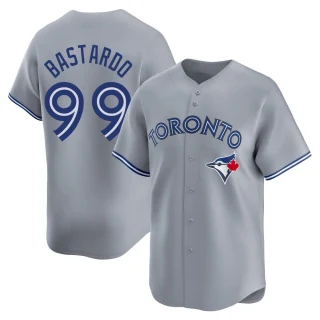 Men's Angel Bastardo Toronto Blue Jays Gray Limited Away Jersey