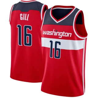 Men's Anthony Gill Washington Wizards Red Swingman Jersey - Icon Edition