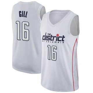 Men's Anthony Gill Washington Wizards White Swingman Jersey - City Edition