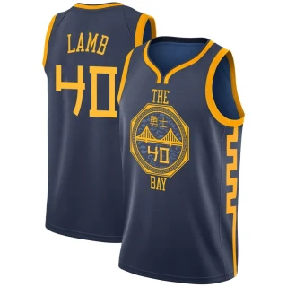 Men's Anthony Lamb Golden State Warriors Gold Swingman Navy 2018/19 Jersey - City Edition