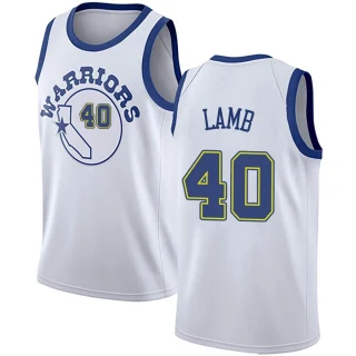 Men's Anthony Lamb Golden State Warriors Gold Swingman White Hardwood Classics Jersey
