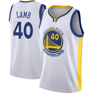 Men's Anthony Lamb Golden State Warriors Gold Swingman White Jersey - Association Edition