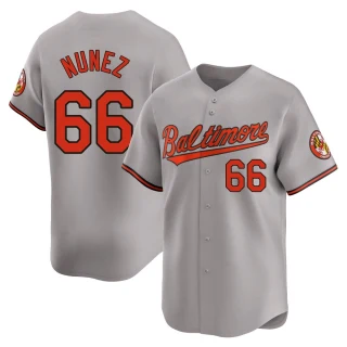 Men's Anthony Nunez Baltimore Orioles Gray Limited Road Jersey
