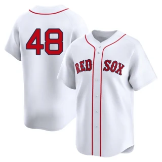 Men's Anthony Seigler Boston Red Sox White Limited 2nd Home Jersey
