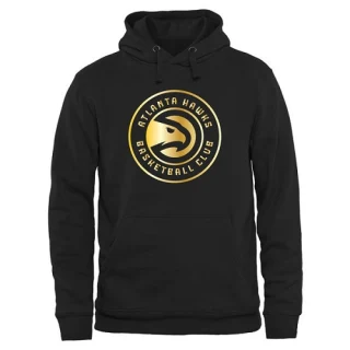 Men's Atlanta Hawks Gold Collection Pullover Hoodie - Black