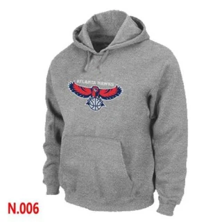 Men's Atlanta Hawks Grey Pullover Hoodie -
