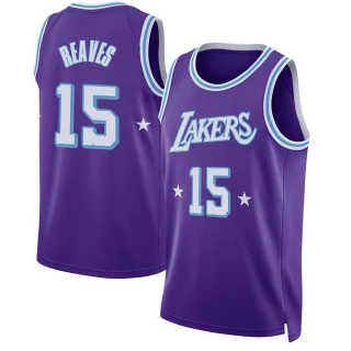 Men's Austin Reaves Los Angeles Lakers Purple Swingman 2021/22 City Edition Jersey