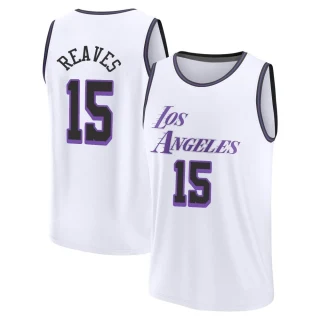 Men's Austin Reaves Los Angeles Lakers White Fast Break 2022/23 City Edition Jersey